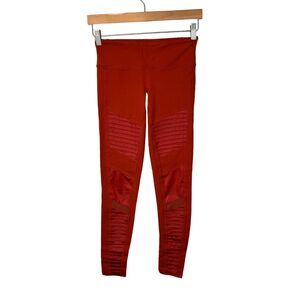 Alo Women's Red High-Waisted Leggings